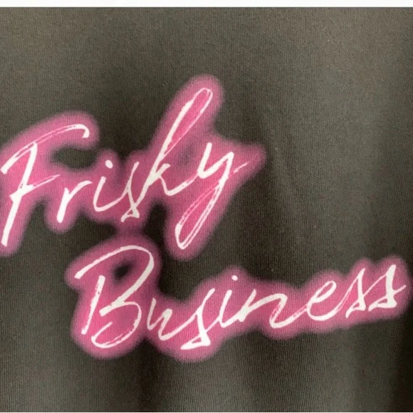 Kittenish Black Graphic Sweatshirt Sz L - Picture 6 of 6